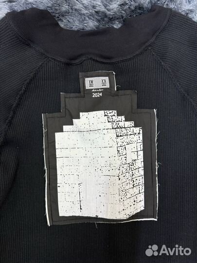 Пуловер черный оверсайз Cavempt олд мани