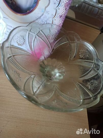 Ваза для фруктов на ножке СССР