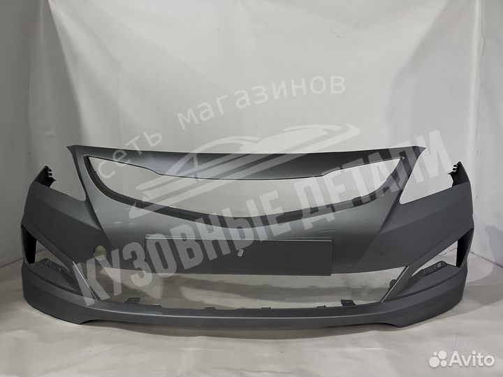 Бампер передний Hyundai Solaris 2015-17 в цвет