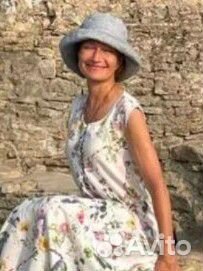 Панама женская льняная белая lino russo