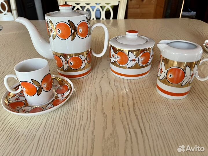 Сервиз редкий кофейный СССР вербилки