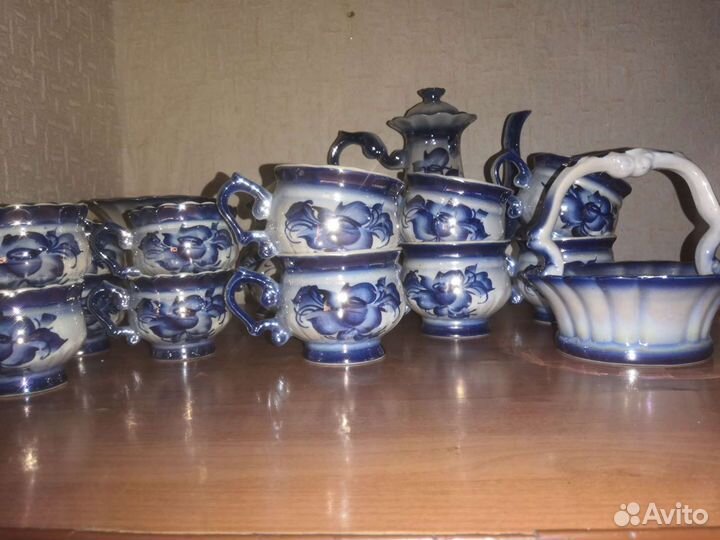 Чайно кофейный сервиз СССР на 4 персоны