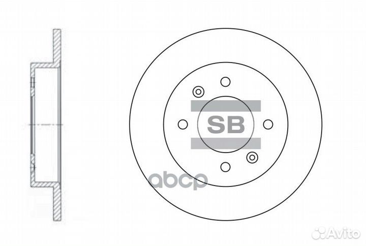 Диск тормозной передний hyundai avante XD sd101