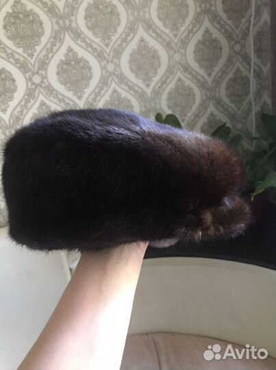 Норковая шапка мужская