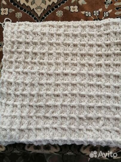 Плед детский вязаный ручная работа