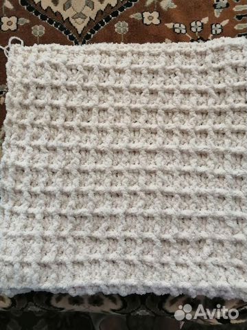 Плед детский вязаный ручная работа