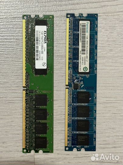 Оперативная память DDR2 2 x 1gb pc2