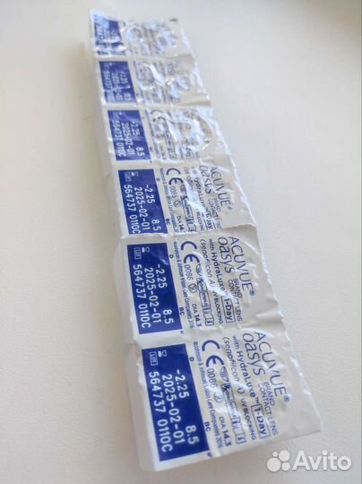 Однодневные контактные линзы Acuvue -2,25