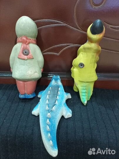 Резиновые игрушки пищалки СССР