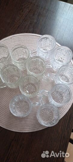 Чашки хрустальные 12шт