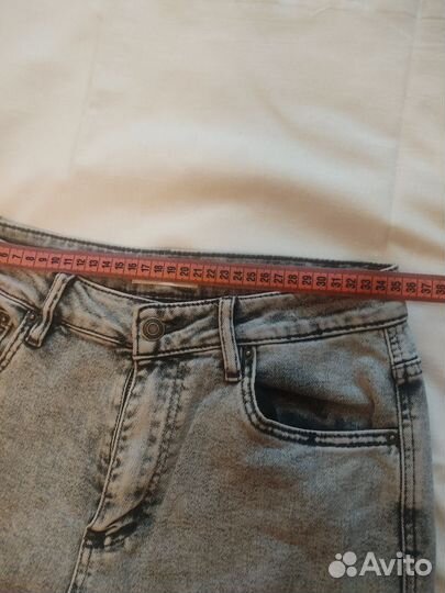 Джинсы карго с карманами женские