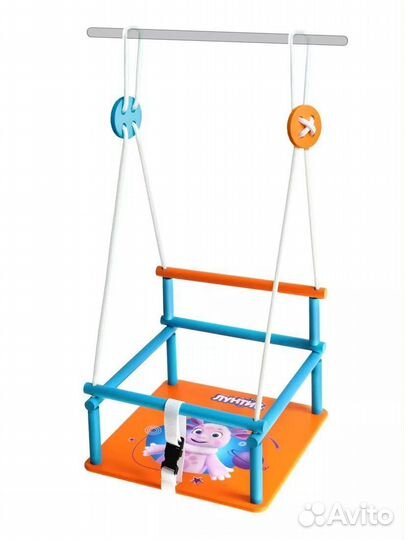 Детские деревянные качели с рисунком Moby Kids Ком