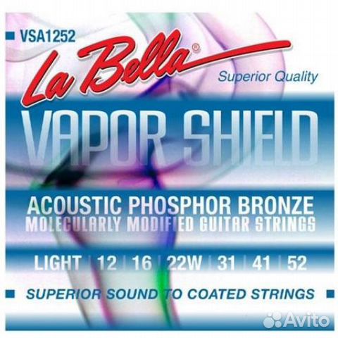 Струны для акустической гитары La Bella VSA1252 Vapor Shield