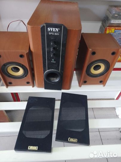 Компьютерные колонки с сабвуфером