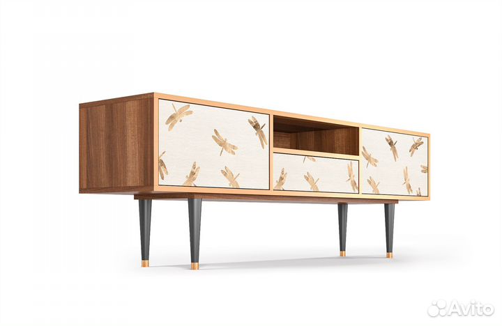 Тв-тумба T6 - Орех - Nude Dragonflies