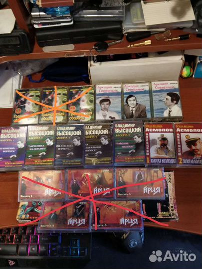 Коллекционное аудиокассеты в блоках