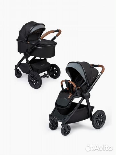 Коляска 3 в 1 Happy Baby Mommer Pro, Black Черный