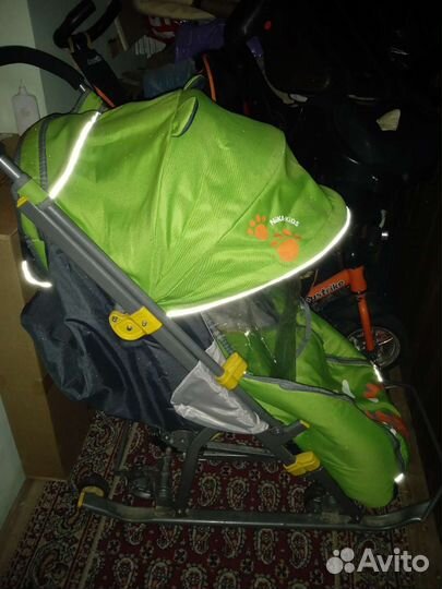 Детские санки с колесами