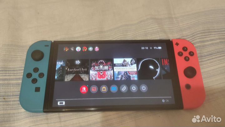 Nintendo switch oled 64 гб с играми