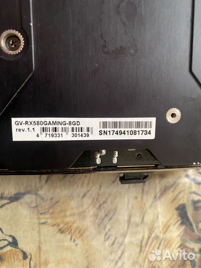 Видеокарта rx580 8gb
