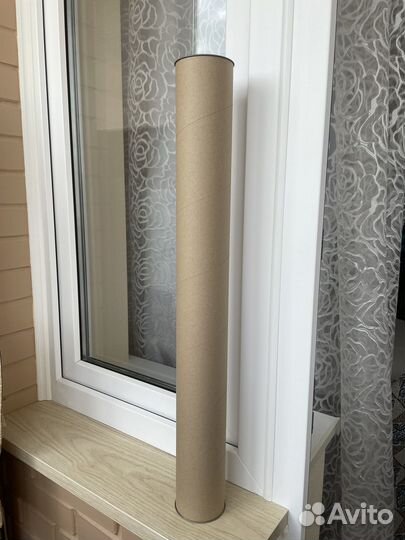 Тубус картонный для чертежей, рисунков, плакатов