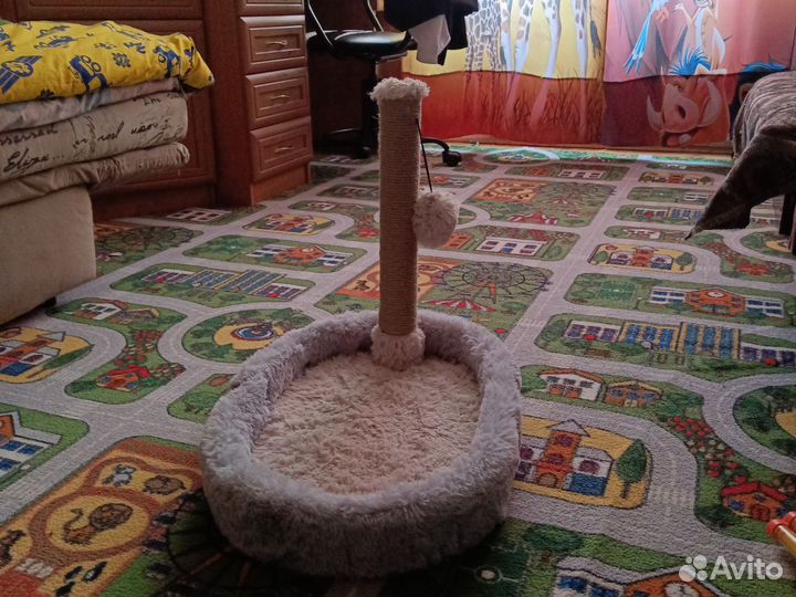 Лежанка когтеточка для кошек