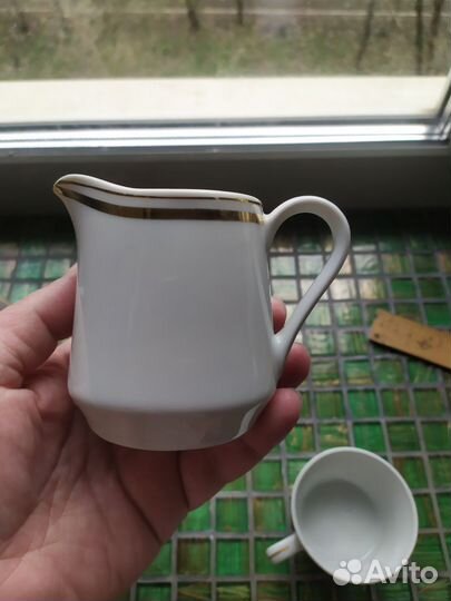 Молочник соусник чашка фарфор