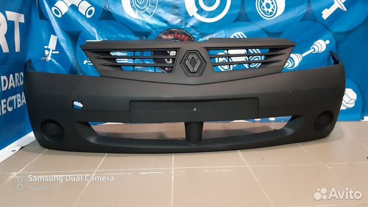 Бампер передний Renault Logan фаза 1