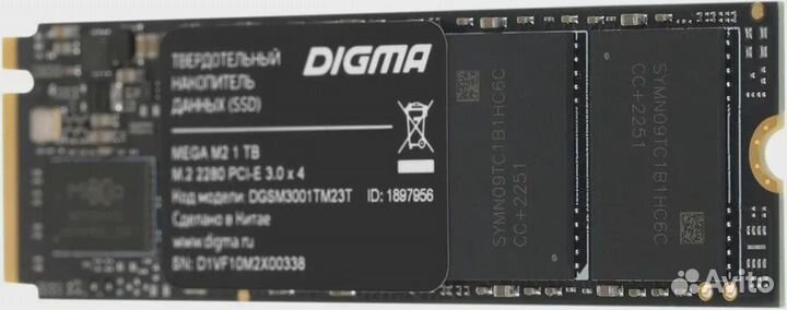 Твердотельный накопитель (SSD) Digma dgsm3001TM23T