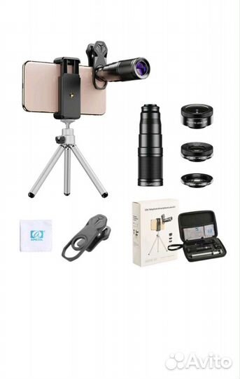 Объектив для телефона с комплектом линз apexel