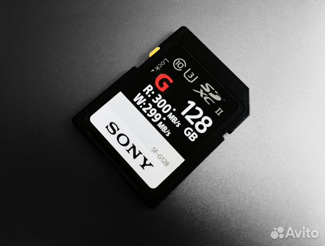 Карта памяти Sony SF-G128 sdxc UHS-II Class 10 U3
