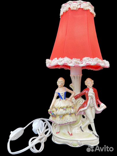 Графенталь настольная лампа Германия Дама Кавалер