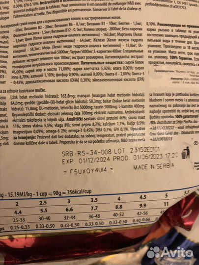 Сухой корм для кошек Фармина 1,5 кг