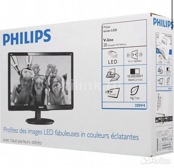 Новый монитор Philips 200v4, 19,5
