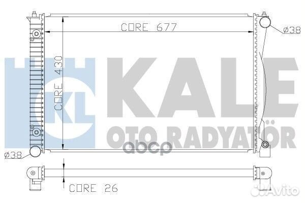 Радиатор системы охлаждения audi: A4 (B5) 1.6-1