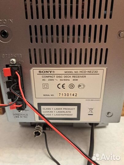 Музыкальный центр sony.Hi-Fi cупер звук.как новый