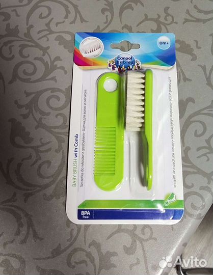 Щетка и расчестка для волос, термометр