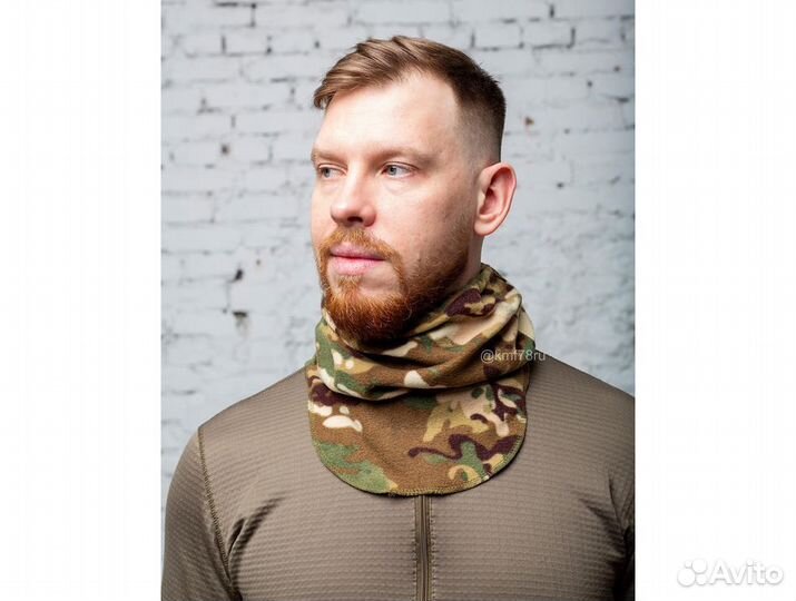 Шарф морской флисовый