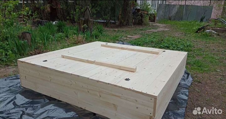 Детская песочница, детские домики с горкой