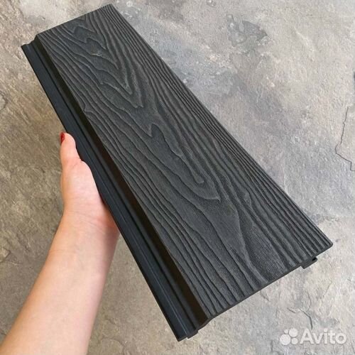 Фасадная панель EasyDecking Черное дерево 156х21х3010