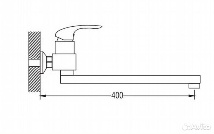 Смеситель для ванны Shevanik S5572, хром