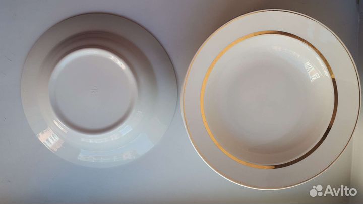 Тарелки с золотой каймой, СССР (зик Конаково)