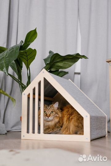 Домик для кошек и собак PetBox Fence, Woolen