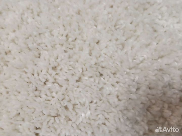 Ковер новый шегги 2м*1,2,молочный,овальный