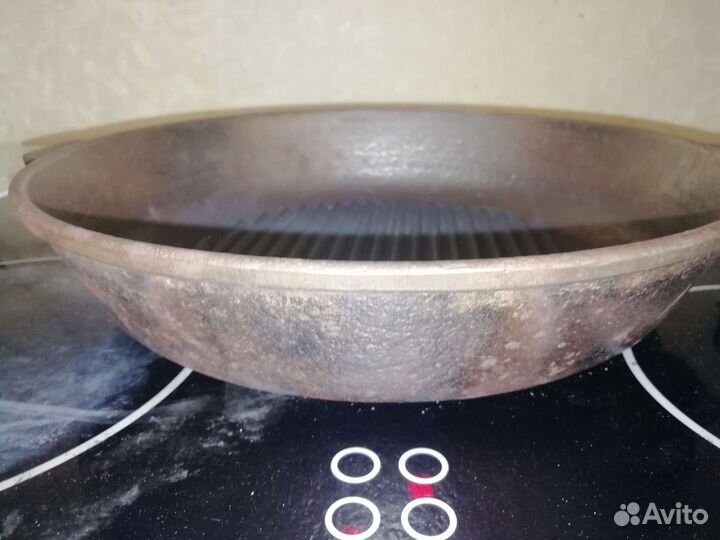 Чугунная сковорода гриль СССР