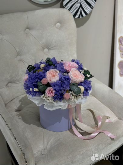 Букет из стабилизированных цветов