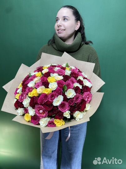 101 роза с бесплатной доставкой в Севастополе