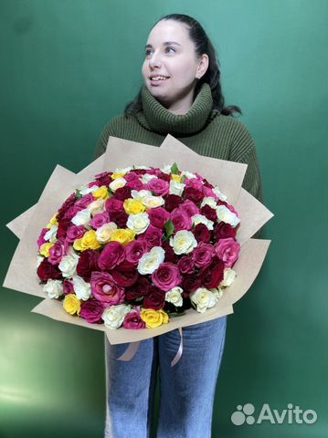 101 роза с бесплатной доставкой в Севастополе