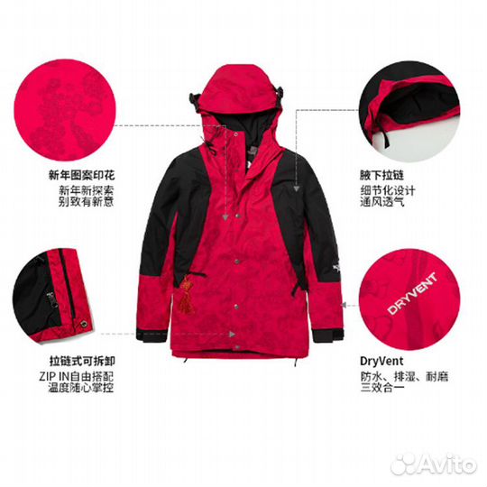 THE north face Urban Exploration Windbreaker Jackets Unisex Red (XL)(31)