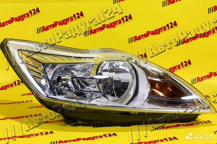 Фара Ford Focus 2 (2008) правая (эл.корр-р) (Хром)